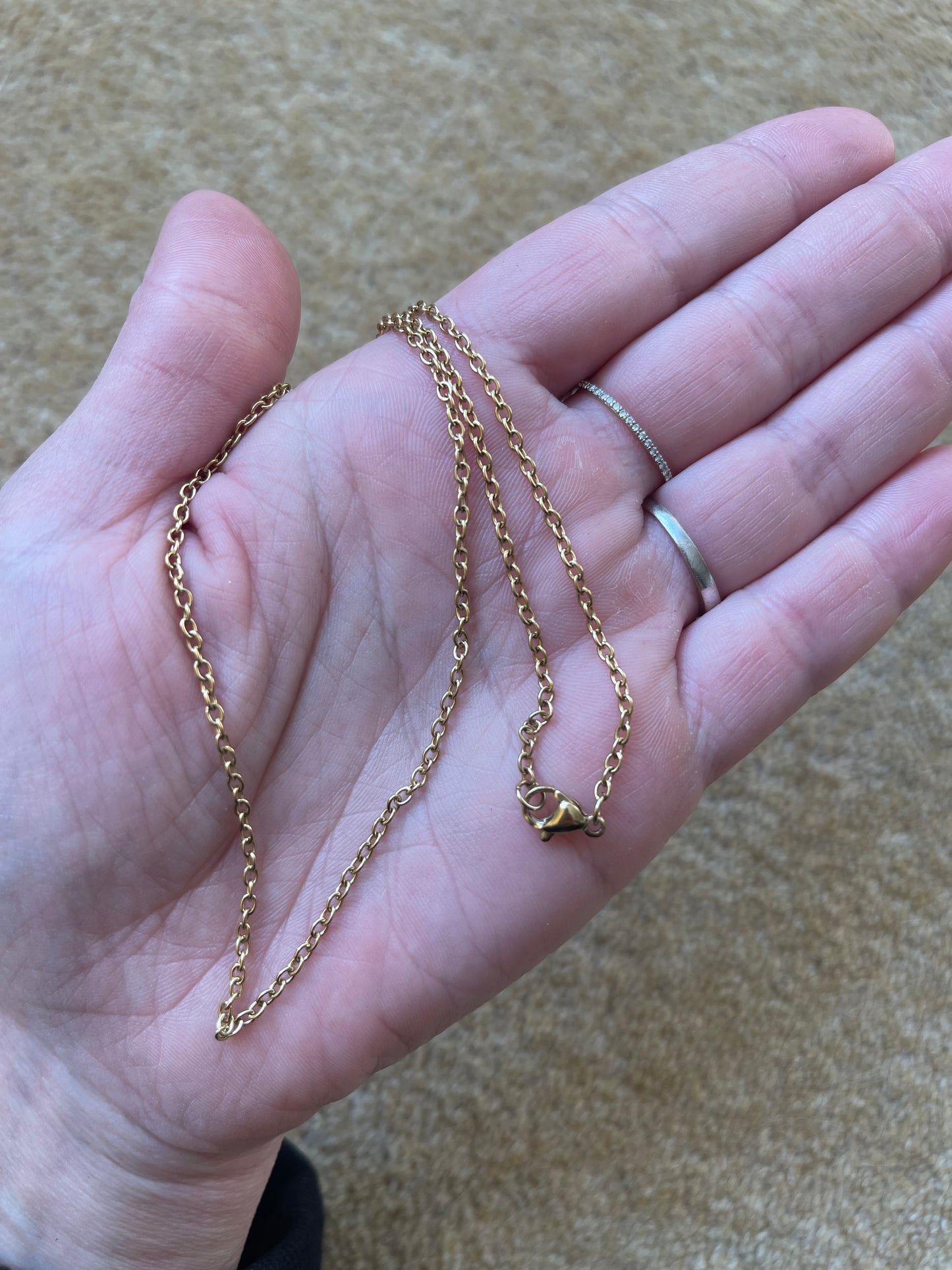 Non tarnish gold chain (45cm/17.7”)