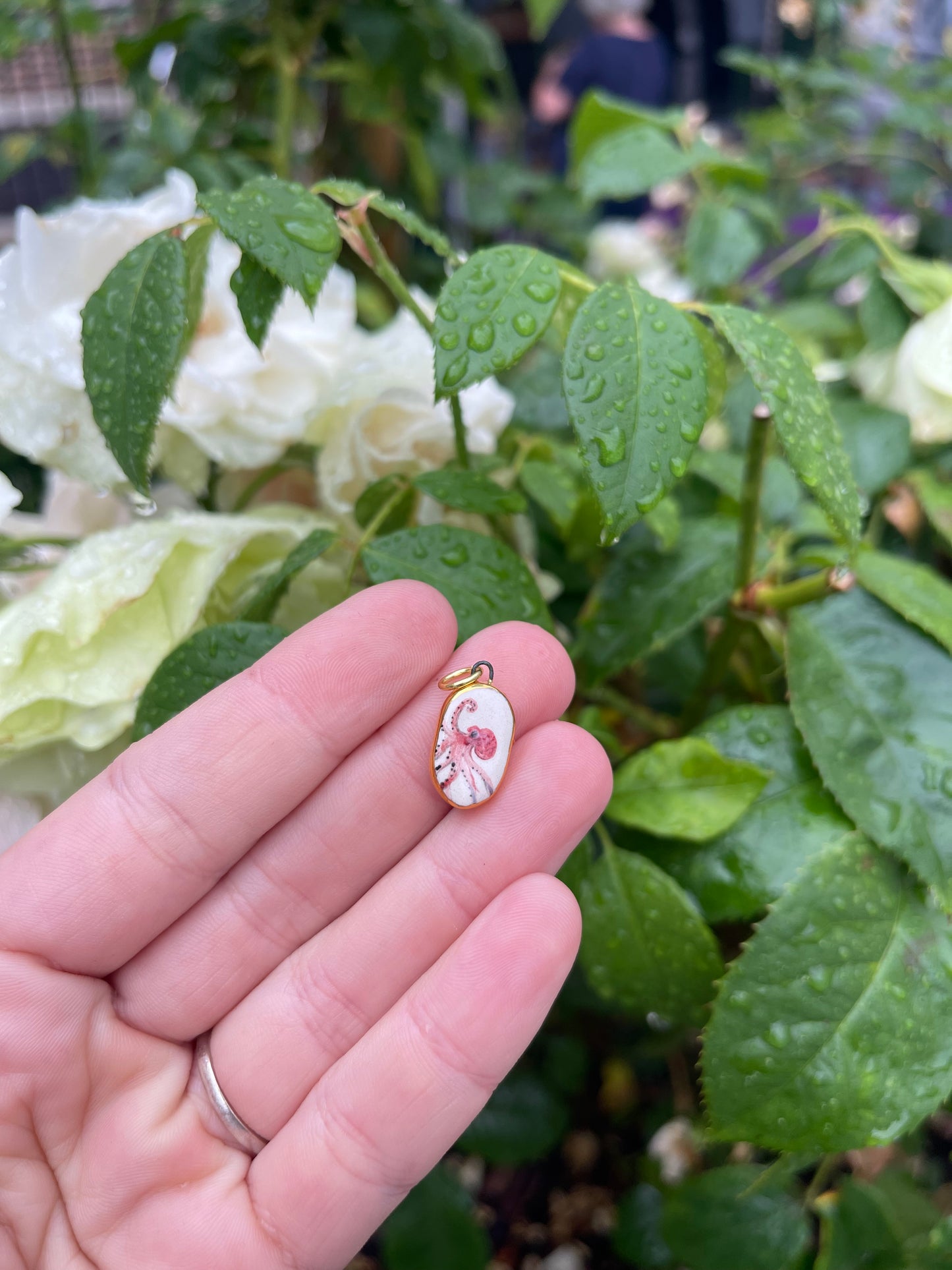 Octopus charm pendant
