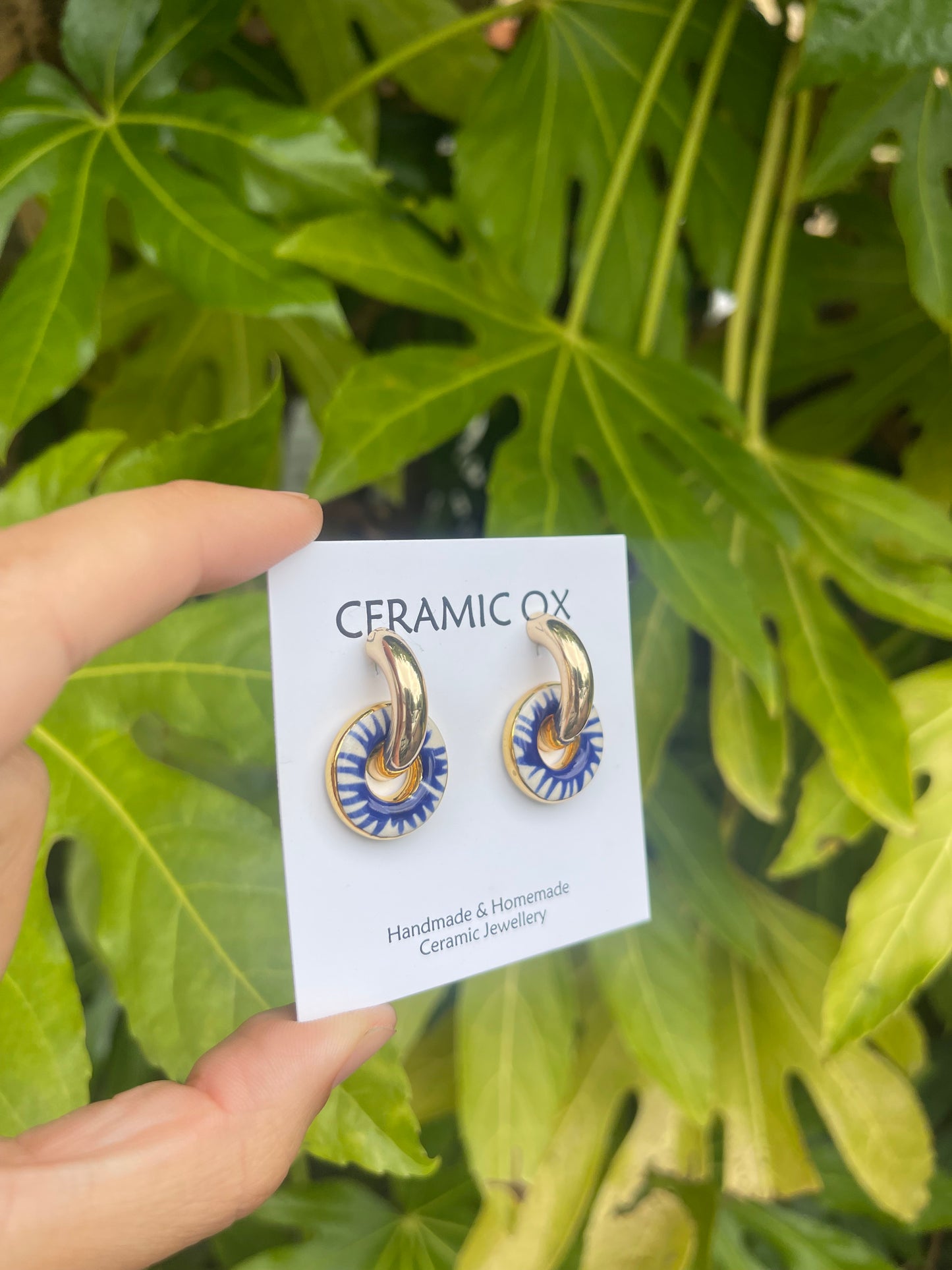 Scribble hoop charms