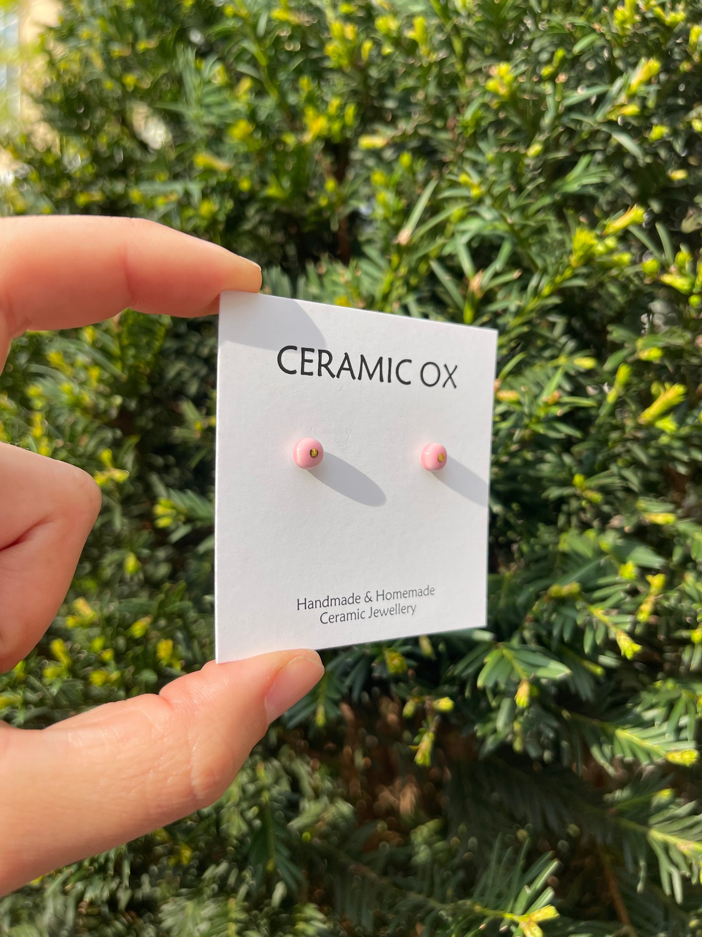 Tiny pink studs