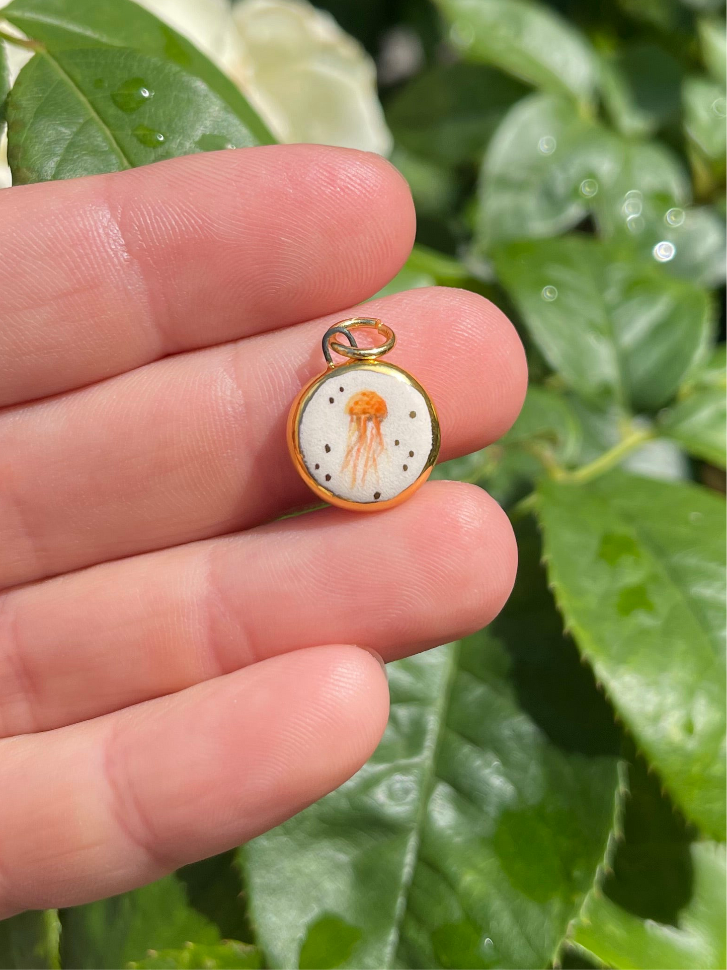 Jellyfish pendant charm
