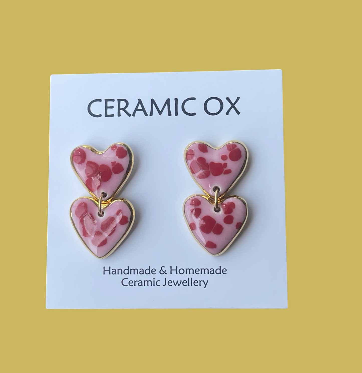 Double Love Heart Pink/Red