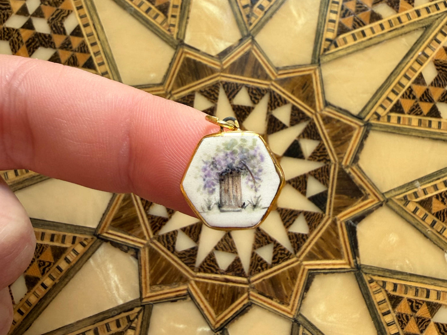 Wisteria door way pendant charm