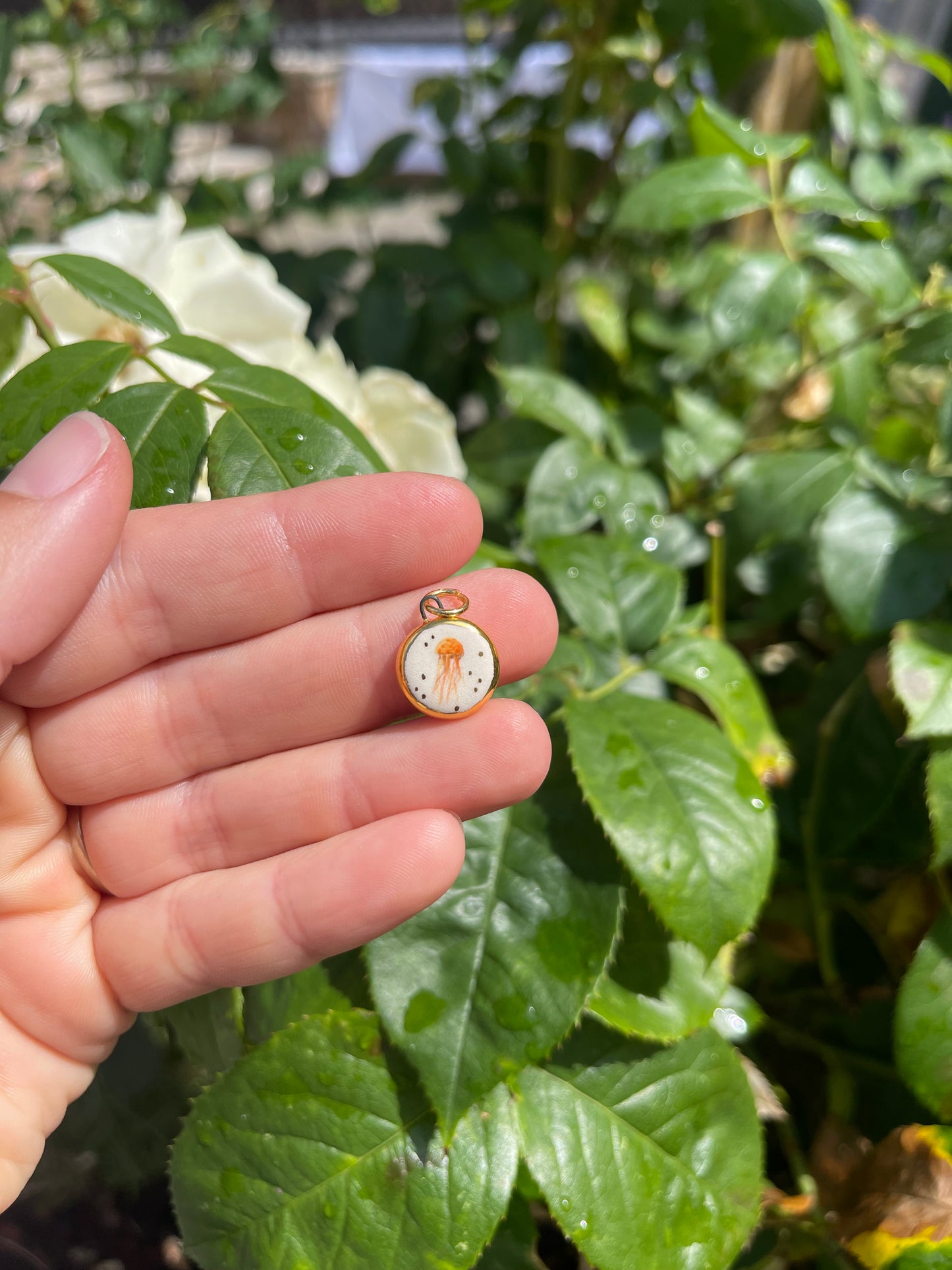 Jellyfish pendant charm