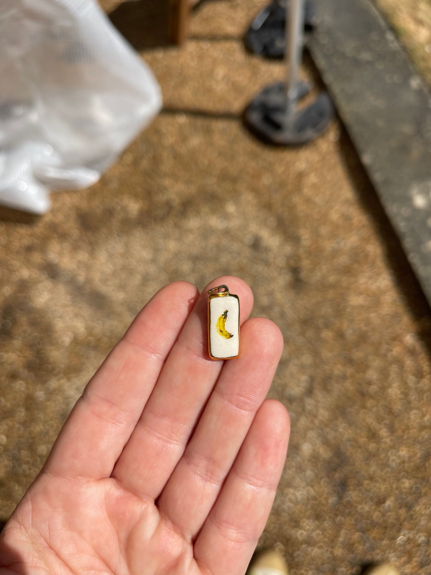 Ripe banana charm