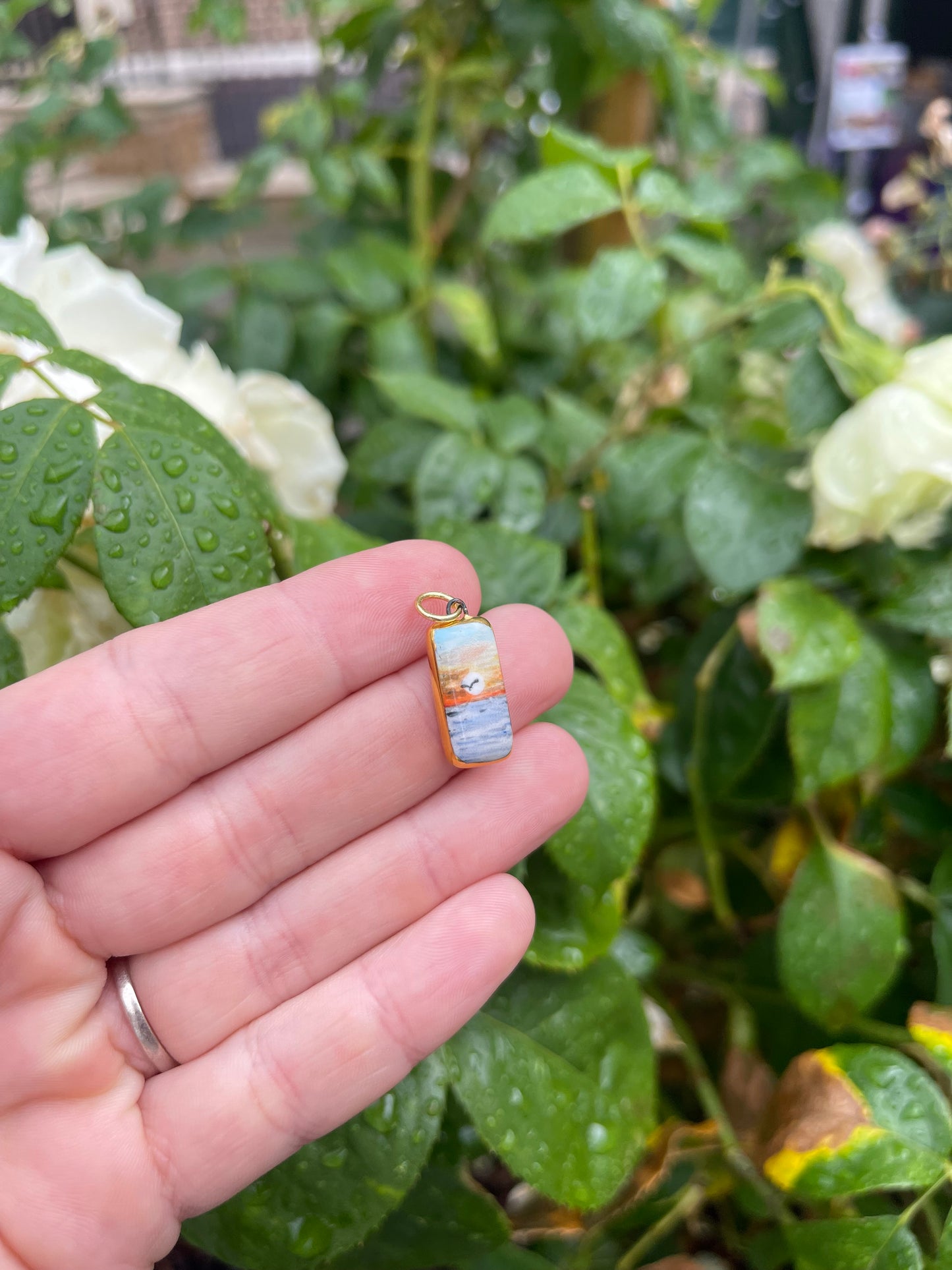 Sunset pendant charm