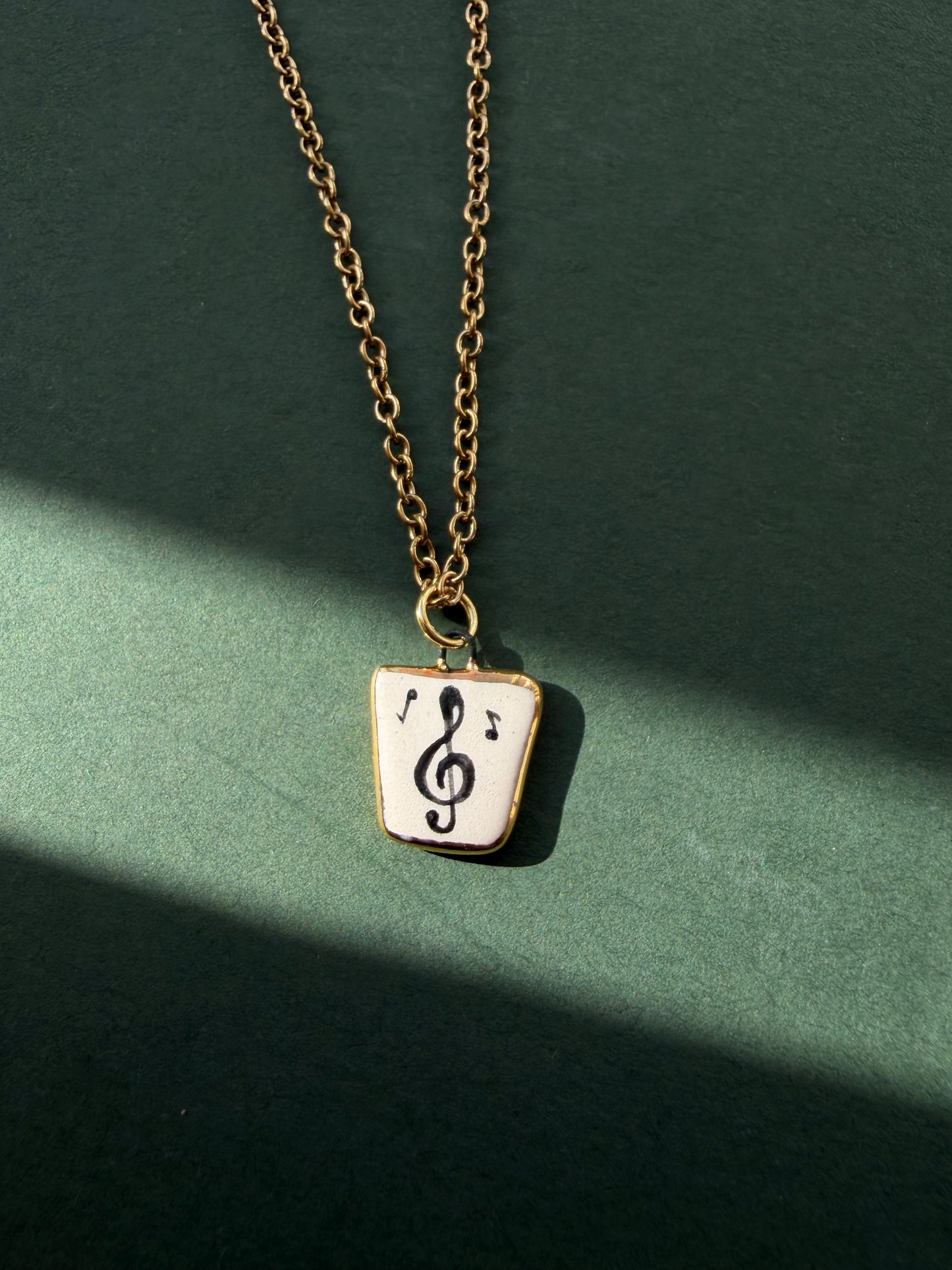 Treble Clef pendant charm
