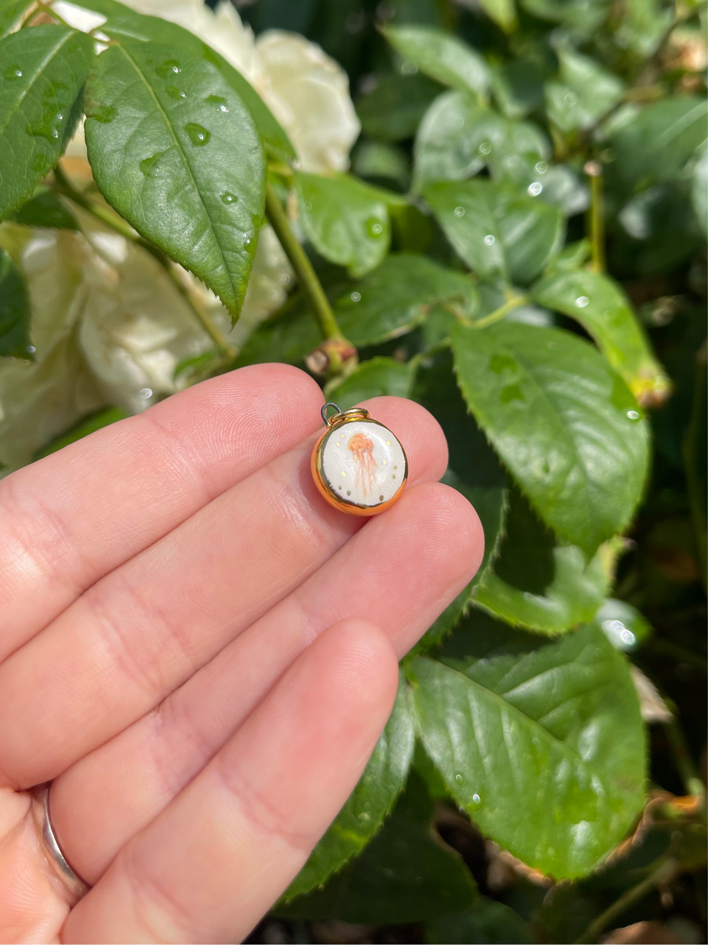 Jellyfish pendant charm