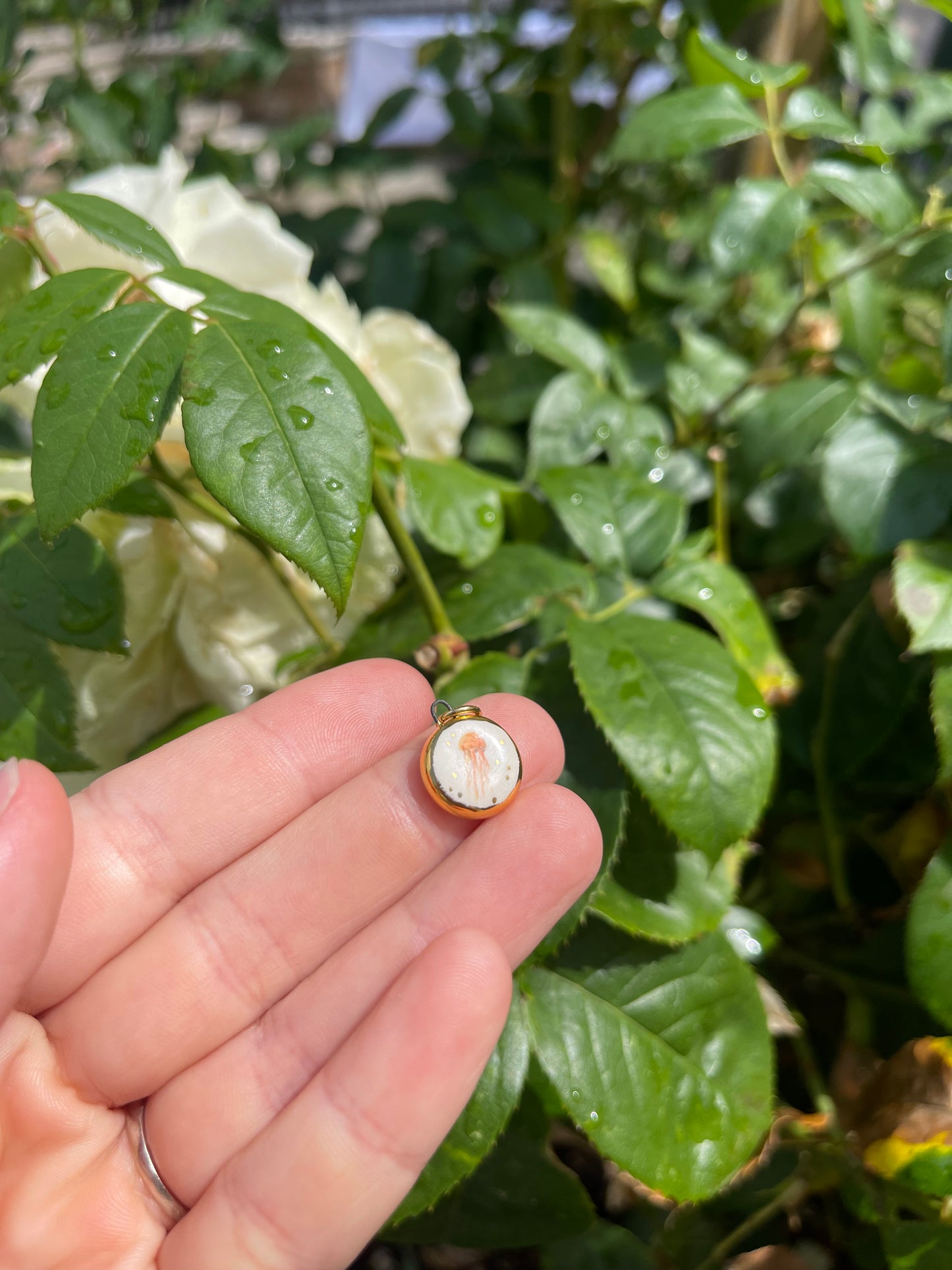Jellyfish pendant charm