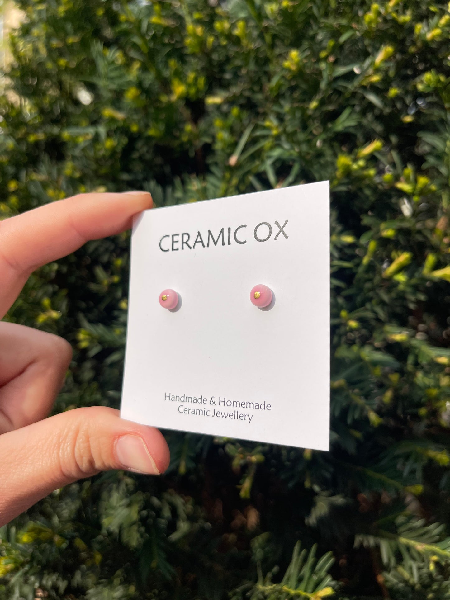 Tiny pink studs