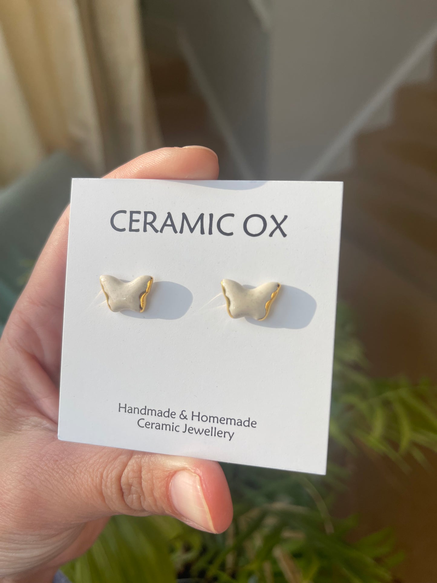 Tiny butterfly studs