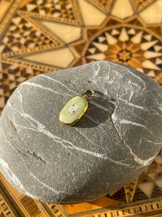 Ace of hearts pendant charm