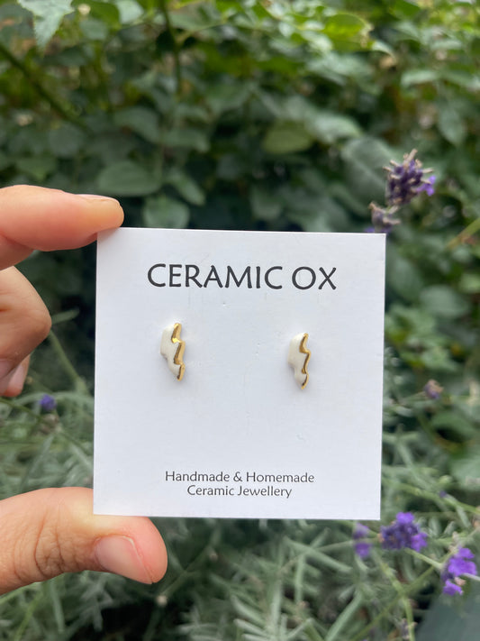 Mini lightning bolt studs
