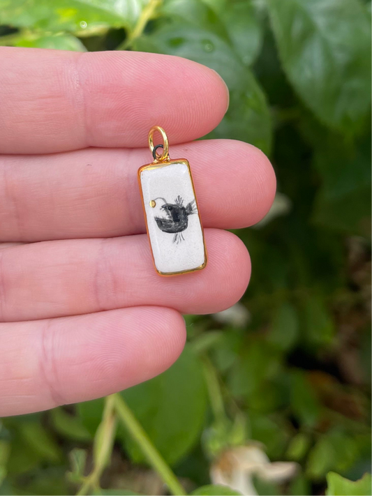 Angler fish pendant charm