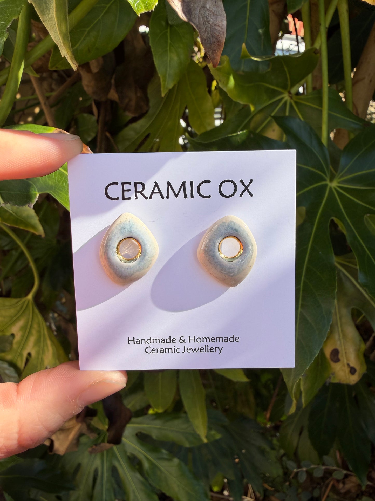 ‘Hepworth’ inspired grey ombré studs