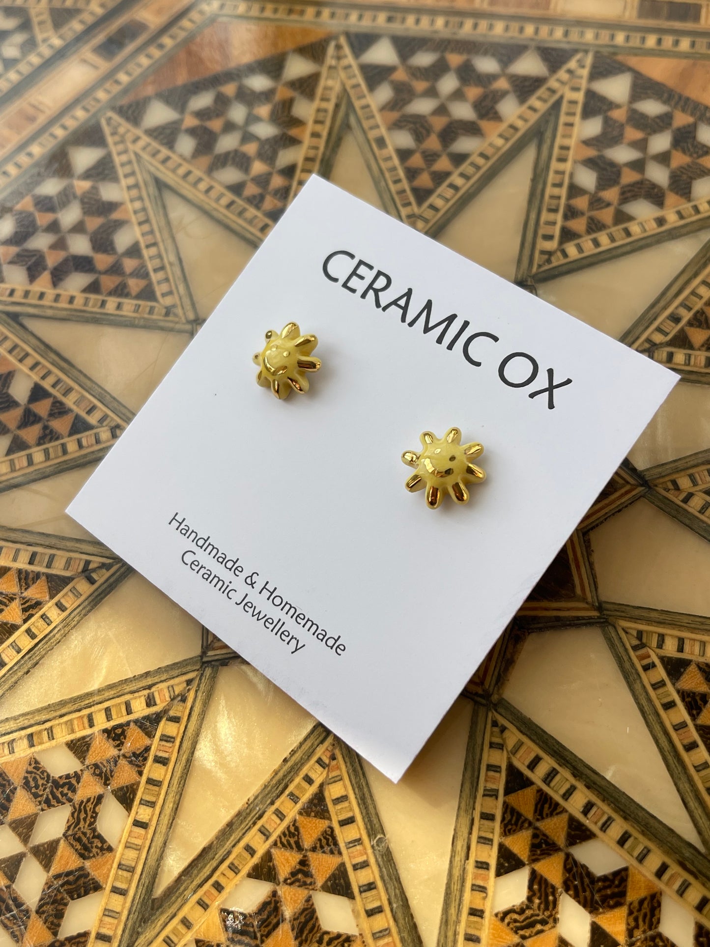 Smiley sunshine studs