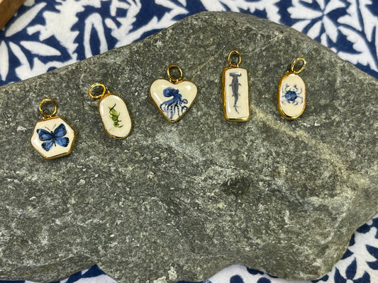 Commissioned mini-painting pendant charm