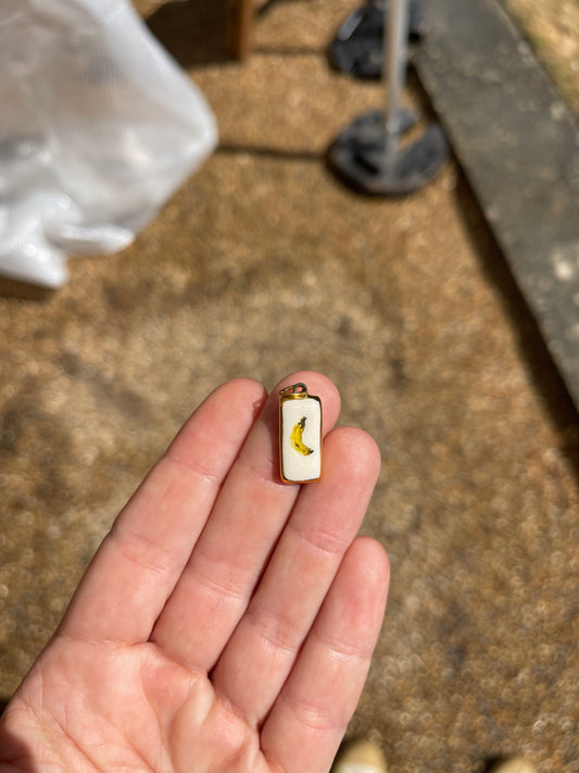 Ripe banana charm