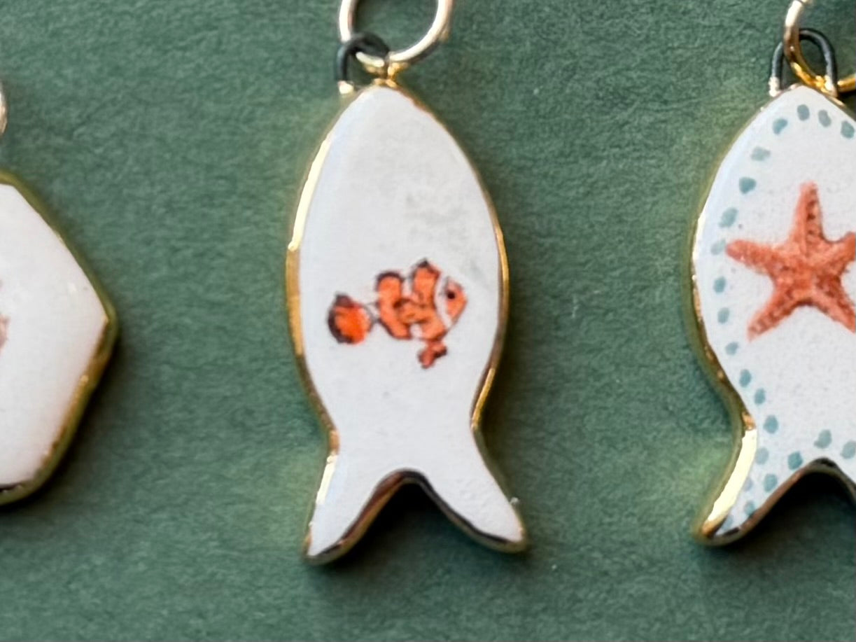 Seaside pendant charms