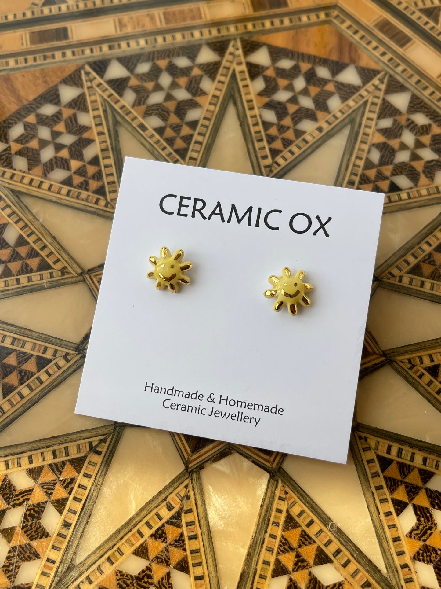 Smiley sunshine studs