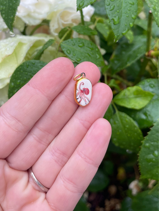 Octopus charm pendant