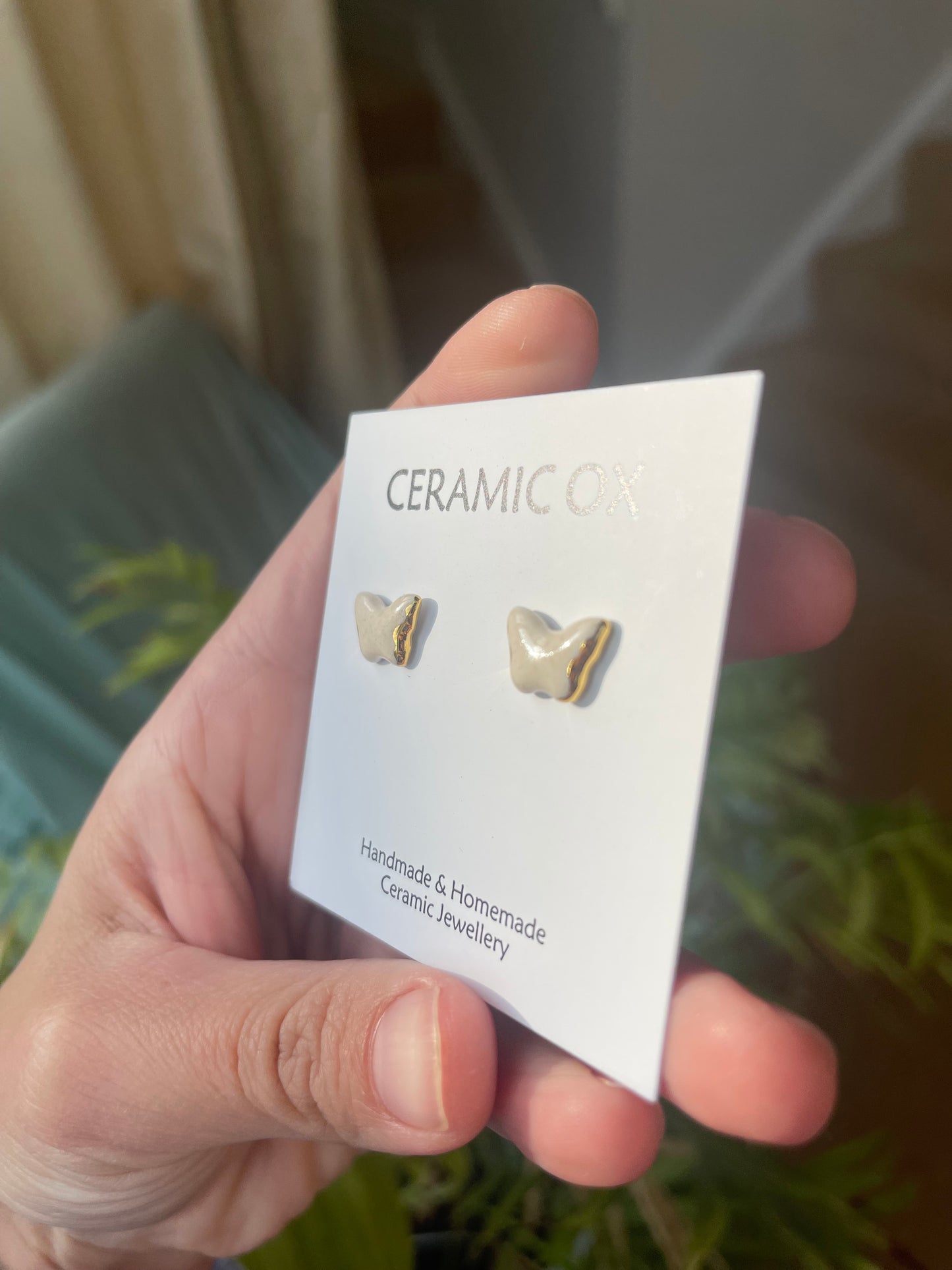 Tiny butterfly studs