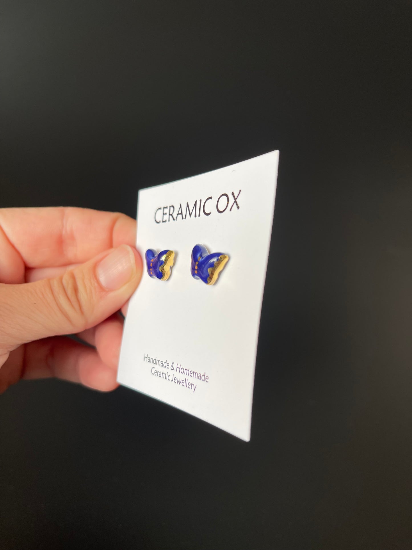 Tiny butterfly studs