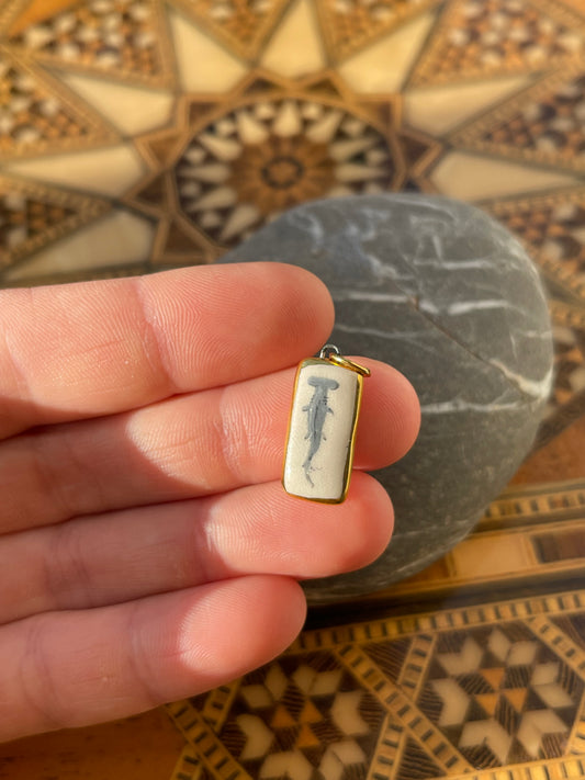 ‘Hammerhead-shark’ pendant charm