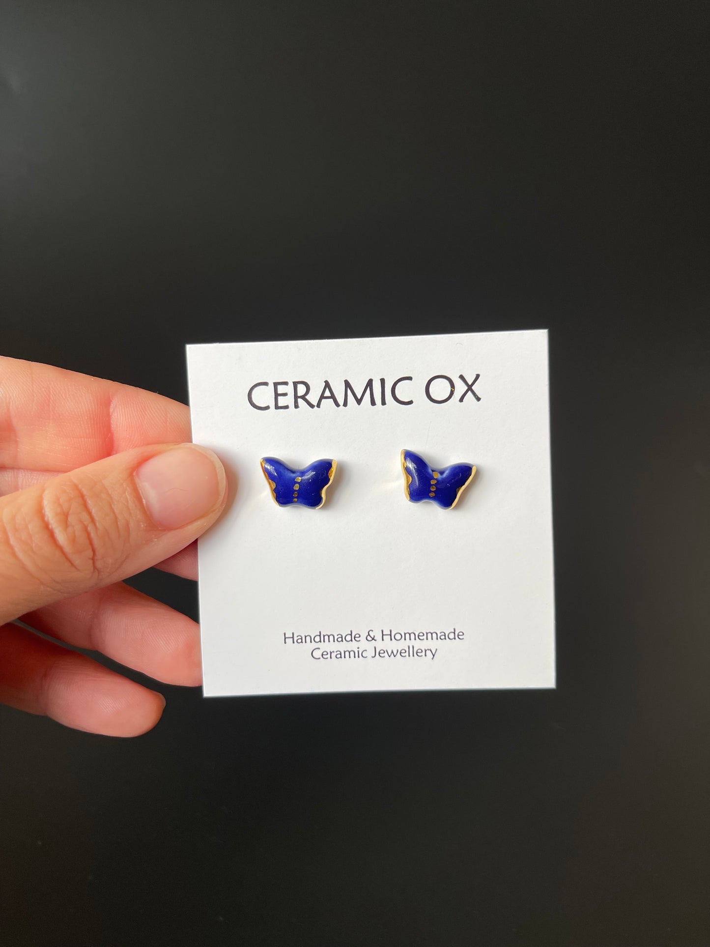 Tiny butterfly studs