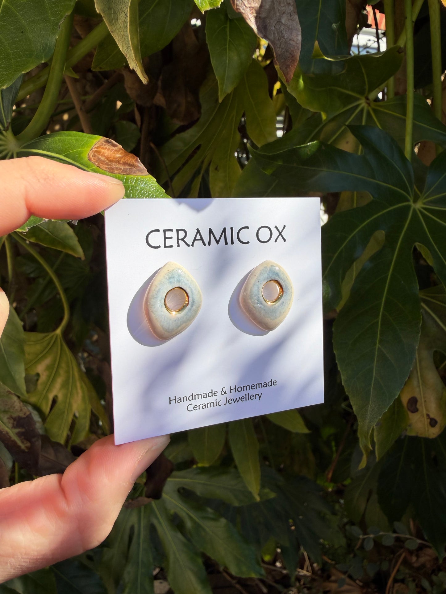 ‘Hepworth’ inspired grey ombré studs