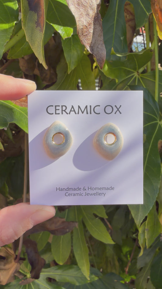 ‘Hepworth’ inspired grey ombré studs